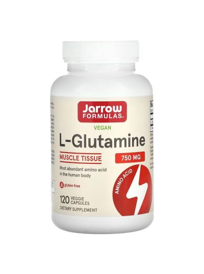 Jarrow Formulas L-Glutamine, 750 mg, 120 Veggie Caps