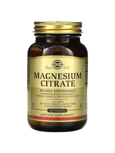 Solgar Magnesiumcitrat, 60 Tabletten