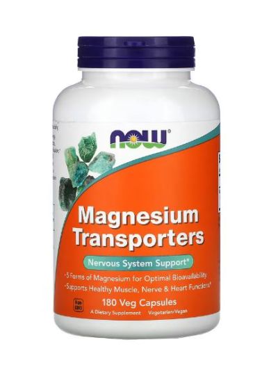Now Foods Magnesiumtransporter, 180 Veg. Kapseln