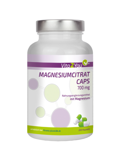 Vita2You Magnesiumcitrat Caps 200 Kapseln - 700mg