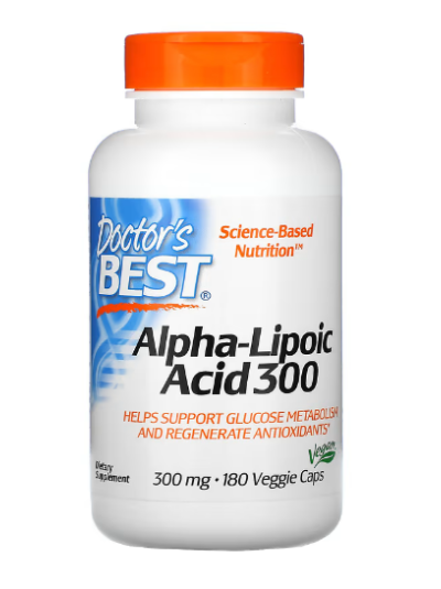 Doctor's Best Alpha-Liponsäure 300 mg 180 pflanzliche Kapseln
