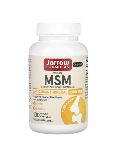 Jarrow Formulas MSM, 1.000 mg, 100 Vegetabilische Kapseln
