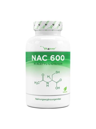 Vit4ever NAC - N-Acetyl L-Cystein 600 mg 240 Kapseln