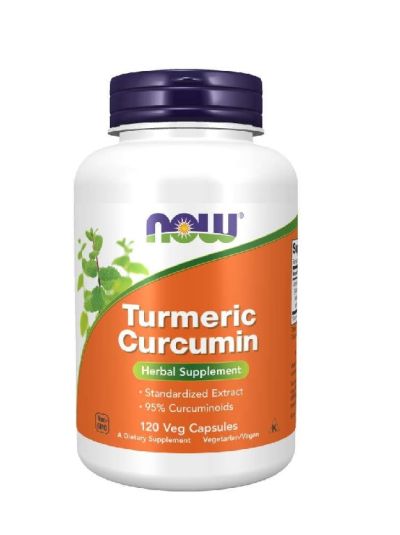 NOW FOODS TURMERIC CURCUMIN KURKUMA 120 KAPSELN