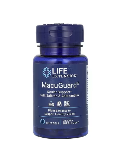 Life Extension, MacuGuard, Augenunterstützung mit Safran und Astaxanthin, 60 Weichkapseln
