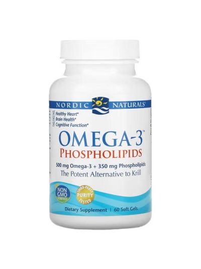 Nordic Naturals, Omega-3 Phospholipids, 60 Soft Gels