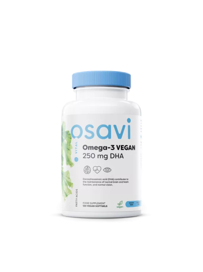 Osavi Omega-3 Vegan - 250mg DHA -  120 vegan softgels