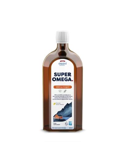 Osavi Super Omega, 2900 mg Omega 3, natural lemon flavour - 500 ml