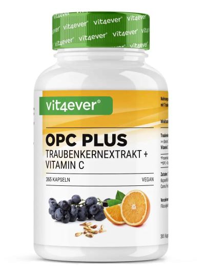 Vit4ever OPC mit Vitamin C, 365 Kapseln