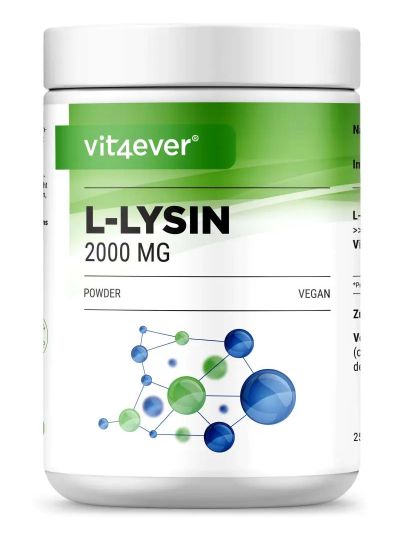 Vit4ever L-Lysin HCL Pulver, 500g