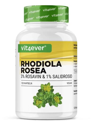 Vit4ever Rhodiola Rosa (Rosenwurz-Extrakt) - 120 Kapseln