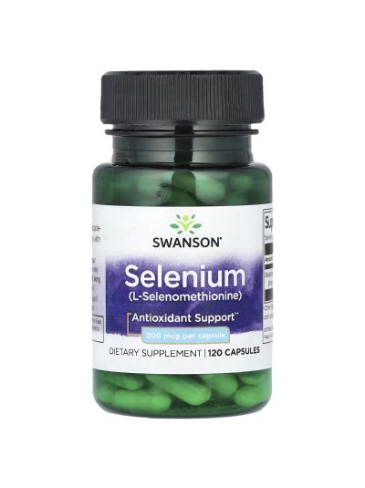 SWANSON SELEN AUS L-SELENOMETHIONINE 200 MCG 120 KAPSELN