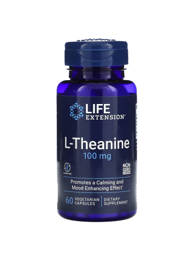 Life Extension, L-Theanin, 100 mg, 60 vegetarische Kapseln