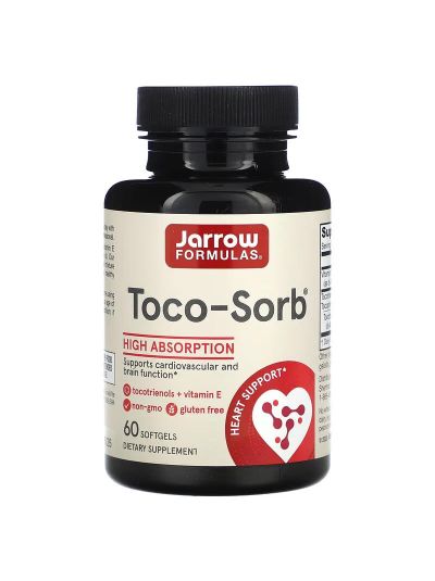 Jarrow Formulas Tocotrienole MIT EVNOL SUPRABIO, gemischte Tocotrienole und Vitamin E, 57mg , 60 Kapseln