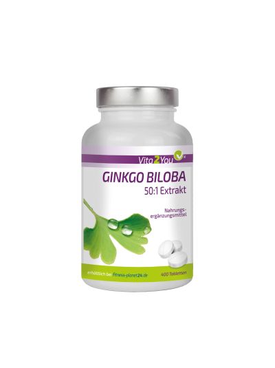 Vita2You Ginkgo Biloba 3950mg  Jahrespackung 400 Tabletten