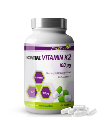 Vita2You Vitamin K2 - 100mcg - 120 Kapseln - K2VITAL - Menaquinon MK-7