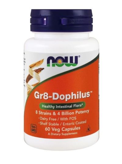 Now Foods Gr8-Dophilus 60 vegetarische Kapseln