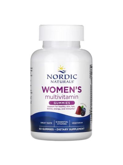 Nordic Naturals, Women's Multivitamin Gummies, Mixed Berry, 60 Gummies
