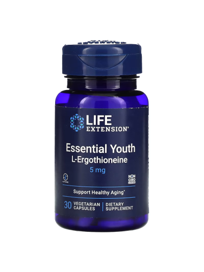 Life Extension, Essential Youth L-Ergothioneine, 5 mg, 30 Kapseln