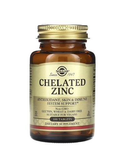 Solgar Chelatiertes Zink, 100 Tabletten
