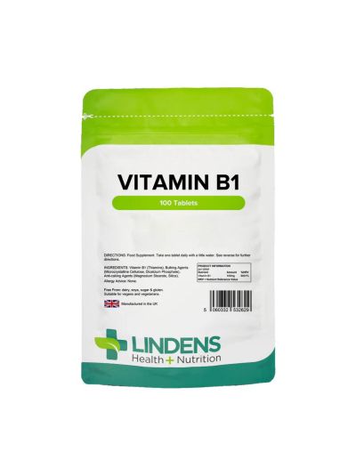 Lindens Vitamin B1 Thiamine 100 mg (100 tablets) 