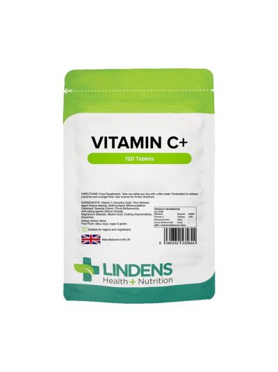 Lindens Vitamin C+ 1000 mg Time Release 120 tablets