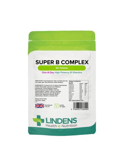 Lindens Super Vitamin B Complex 90 tablets